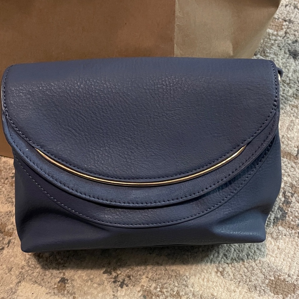 LC Lauren Conrad Navy Crossbody Bag